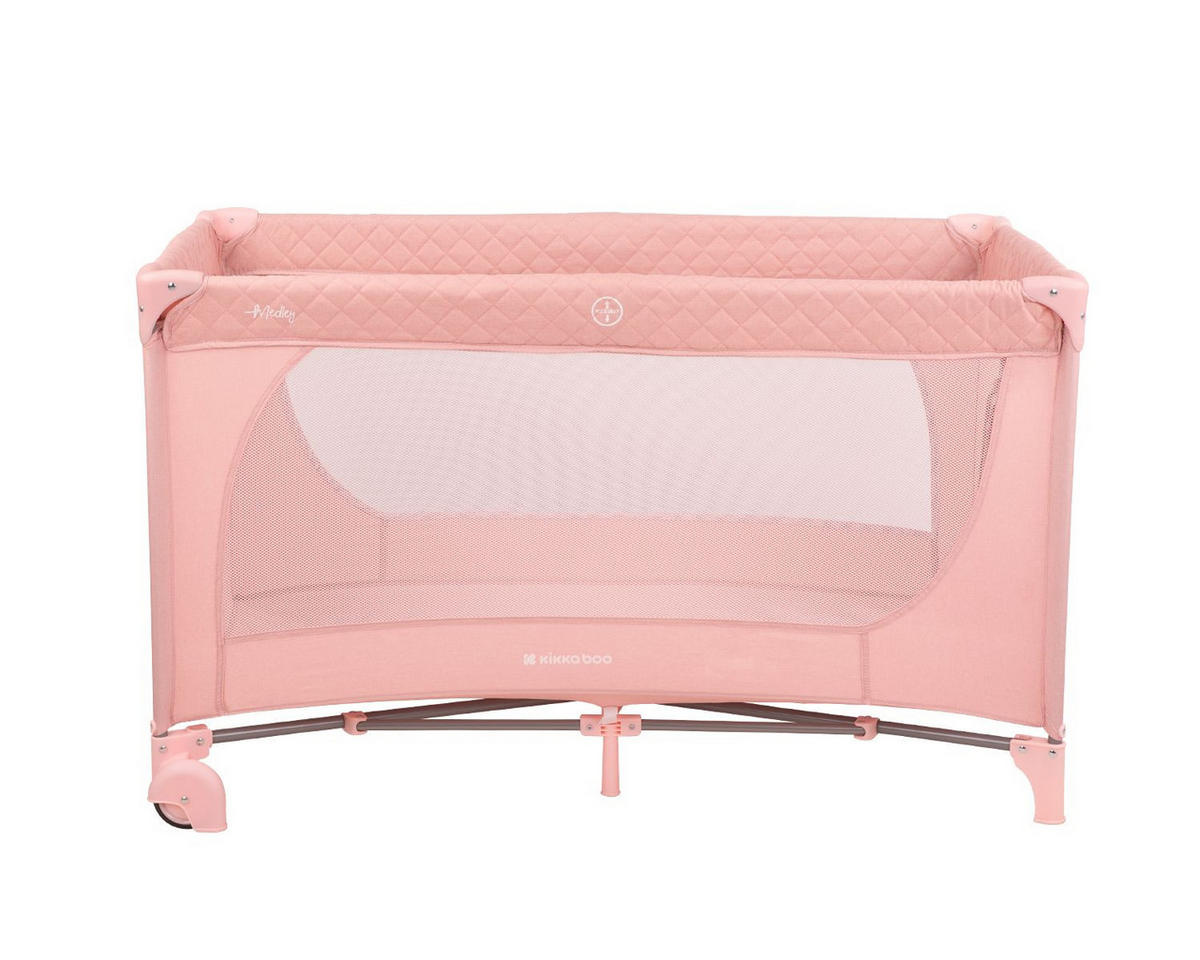 REISEBETT Medley, Seiteneingang rosa pink weiche Matratzenauflage, Netzfenster - Rosa, Kunststoff (60/120cm) - Kikka boo