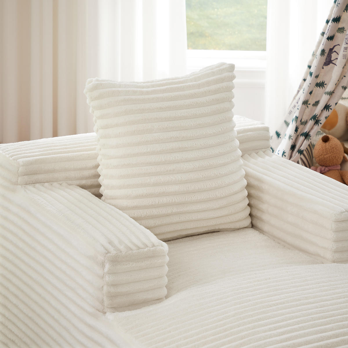 SCHLAFSESSEL DE-34920 Cord mit Schlaffunktion Beige - Beige, Textil (81/50/117cm) - ComfortXL