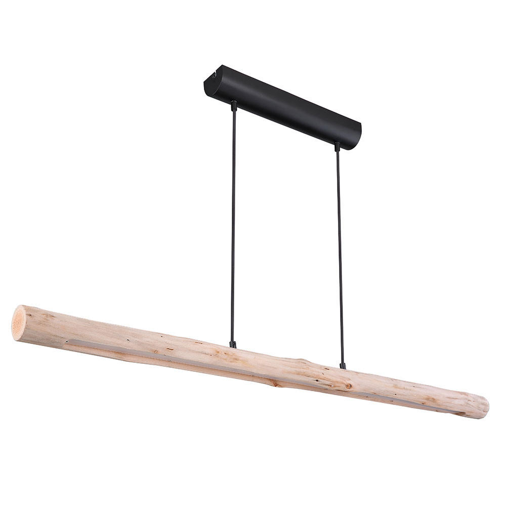LED HÄNGELEUCHTE Holz Braun - Braun, Holz (120/7/150cm) - Globo Lighting