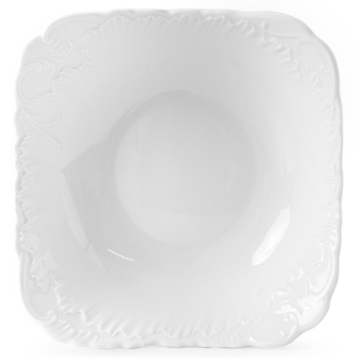SALATSCHÜSSEL Cmielow Rococo 6-tlg - Weiß, Keramik (14cm) - KONSIMO®
