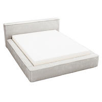 POLSTERBETT Lago 160x200 Hellgrau - Hellgrau, Textil (160/200cm) - Graingold