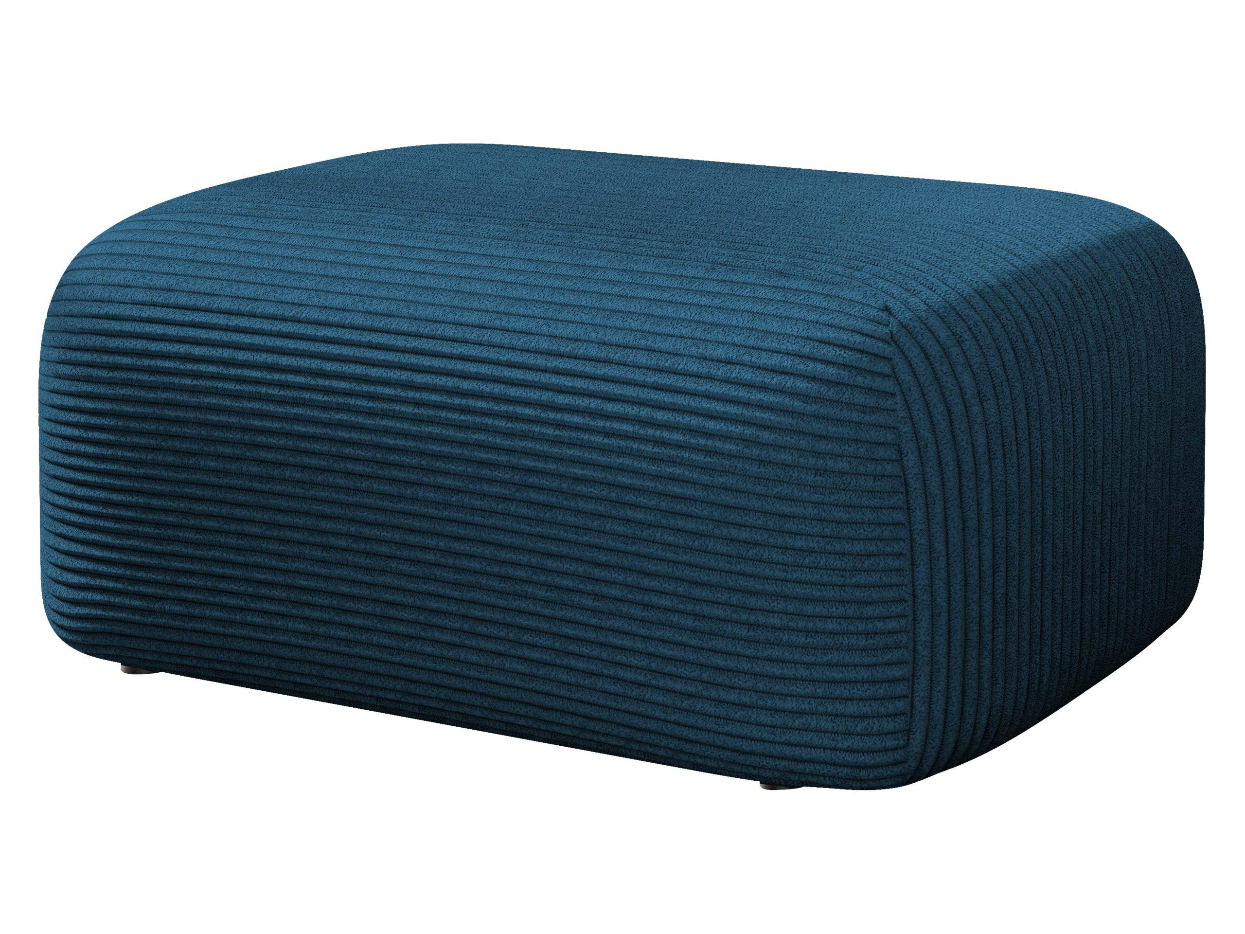 POLSTERHOCKER Piano Cord - Blau/Schwarz, Holz/Kunststoff (70/38/55cm) - MIRJAN24