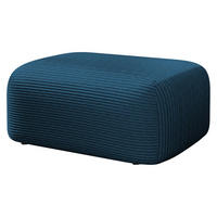 POLSTERHOCKER Piano Cord - Blau/Schwarz, Holz/Kunststoff (70/38/55cm) - MIRJAN24