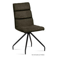 ESSZIMMERSTUHL (8er-Set) Devnet 47x92x60 Schwarz/Khaki - Dunkelgrün/Schwarz, Kunststoff (60/92/47cm) - 58aufmkessel