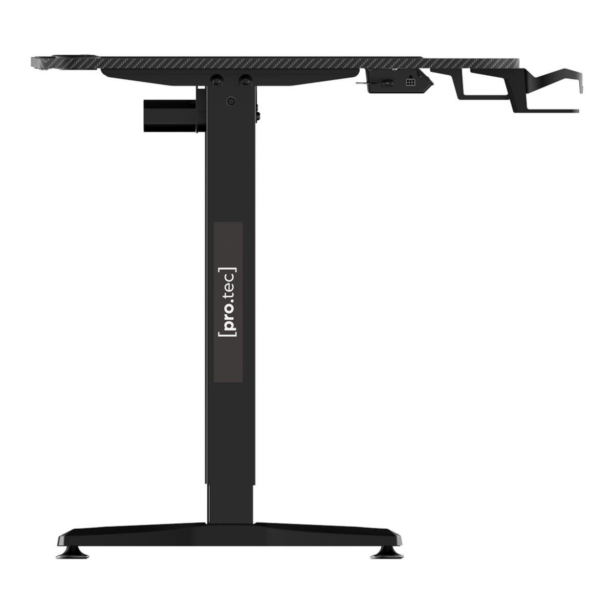 COMPUTERTISCH Oxnard - Schwarz, Holzwerkstoff/Metall (75/159/119cm) - pro.tec