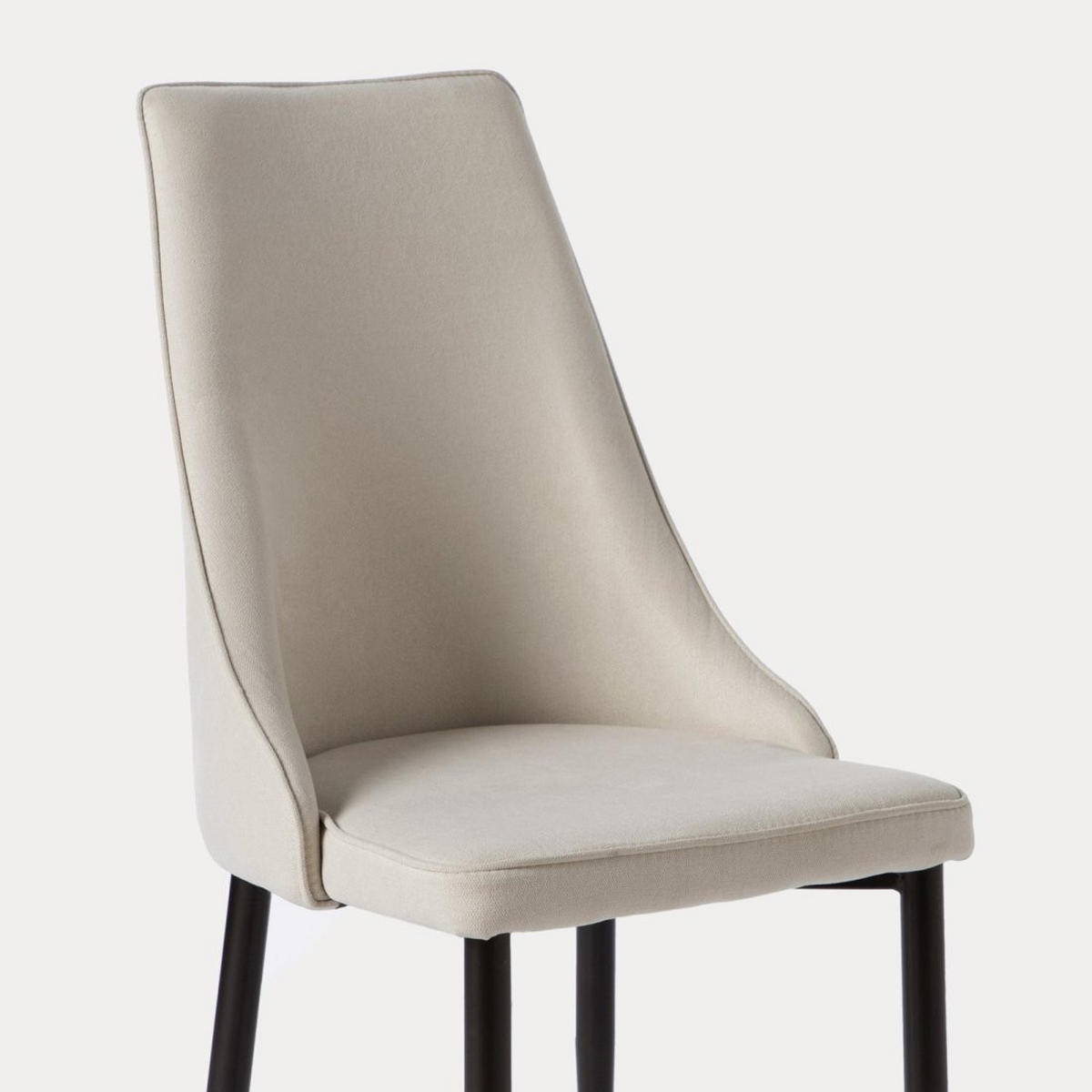 ESSZIMMERSTUHL Agnes Beige 45 cm x 95 cm - Beige, Textil (45/95/65cm) - Klast Home