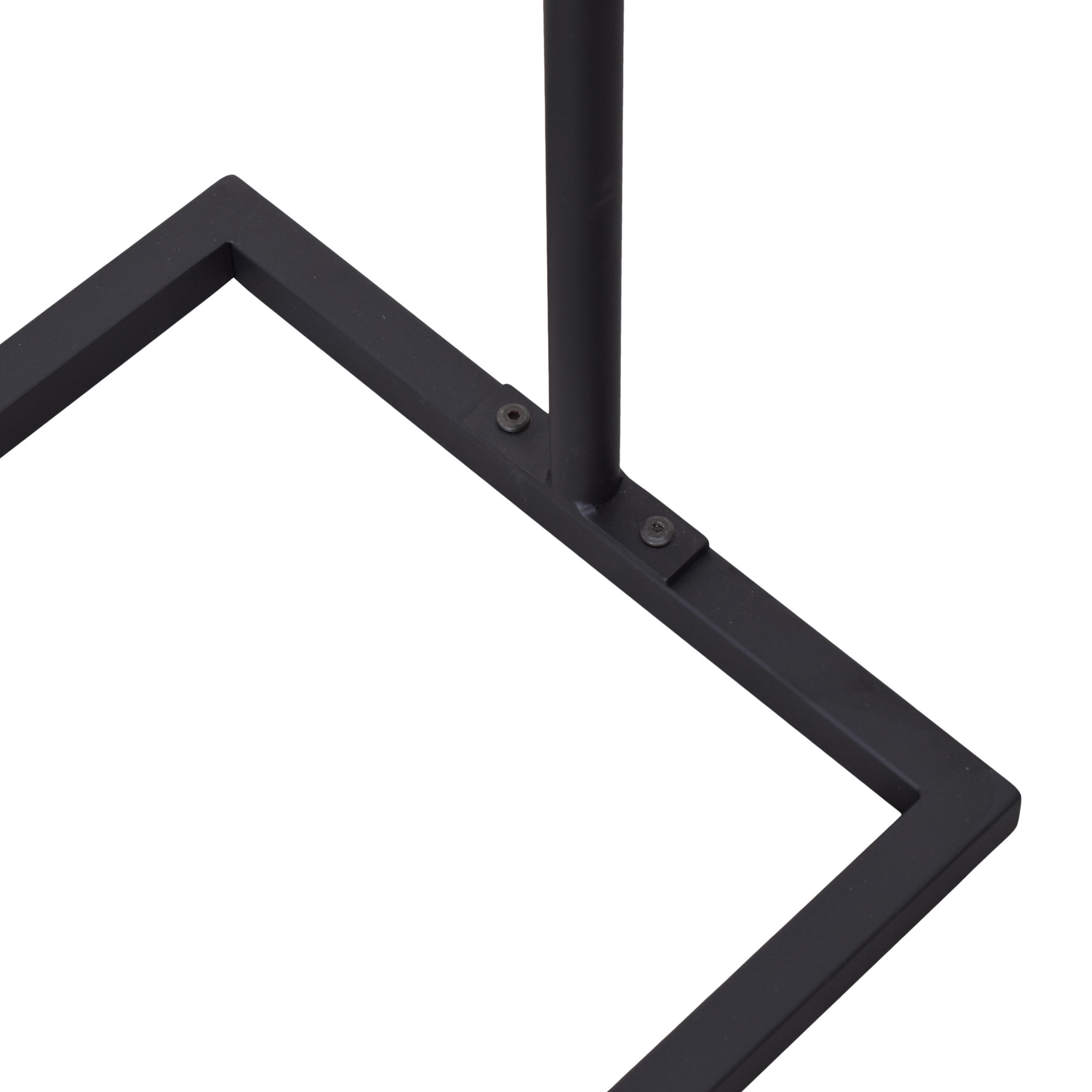 KLEIDERSTÄNDER Dressy - Schwarz, Metall (40/120/80cm) - LOFT42