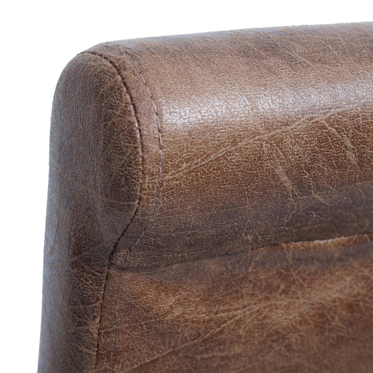 BARHOCKER Walnuss Dekor - Walnussfarben, Textil (39/105/53cm) - MCW