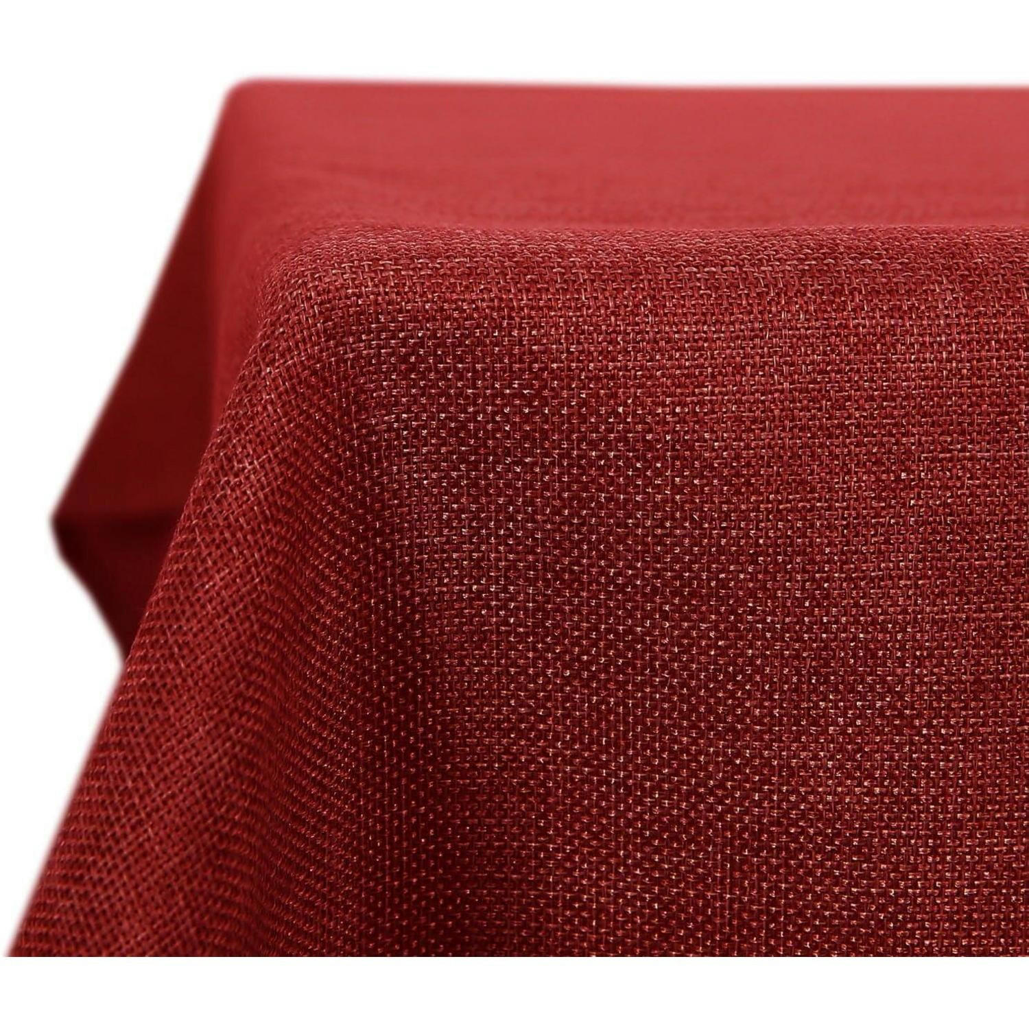 TISCHDECKE Leinenoptik Rot 300x150 cm - Bordeaux, Textil (300/150/1cm)