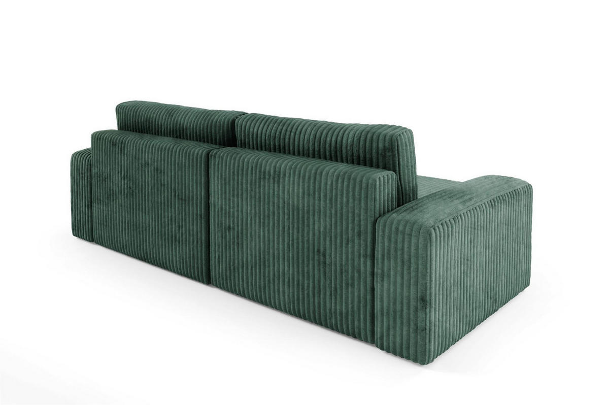 ECKSOFA Natalia - Grün, Holzwerkstoff/Textil (149/244cm) - Fun Möbel