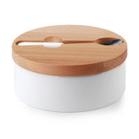 ZUCKERDOSE Basic Kitchen Cookini Weiß 14.7/14.7/6 cm Keramik - Weiß, Keramik (14.7/6cm) - Mondex