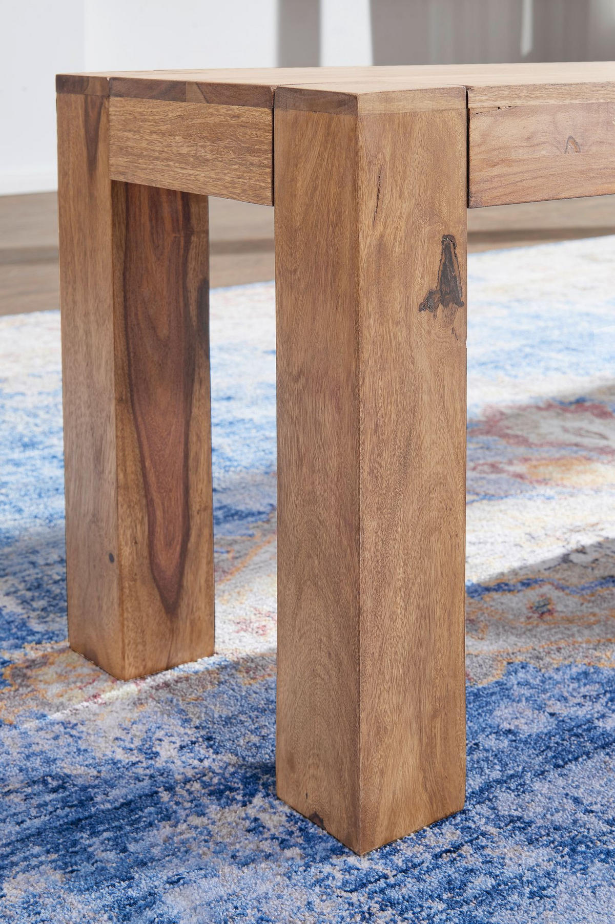 SITZBANK Massivholz Landhausstil handgefertigt, Beige 160x35x45 cm - Beige, Holz (160/45/35cm) - KADIMA DESIGN