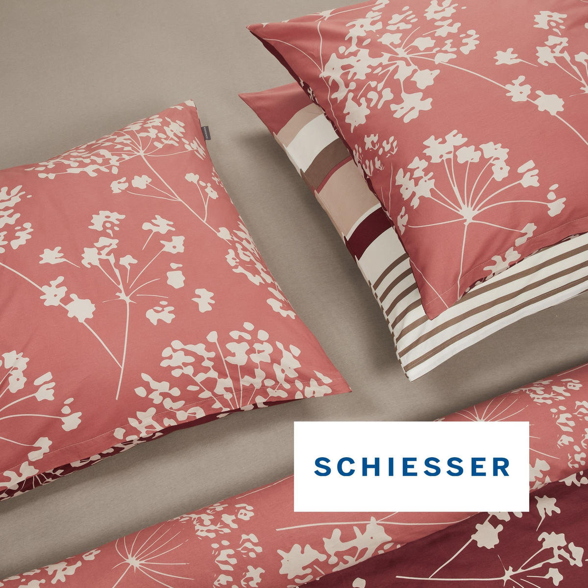 BETTWÄSCHESET Alyssa - Renforcé - 2-teilig - 135x200 cm - Altrosa - Altrosa, Textil (135/200cm) - SCHIESSER