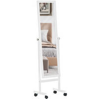 STANDSPIEGEL eckig 45/30/150 cm Holz Weiß - Weiß, Holz (45/150/30cm) - CLP