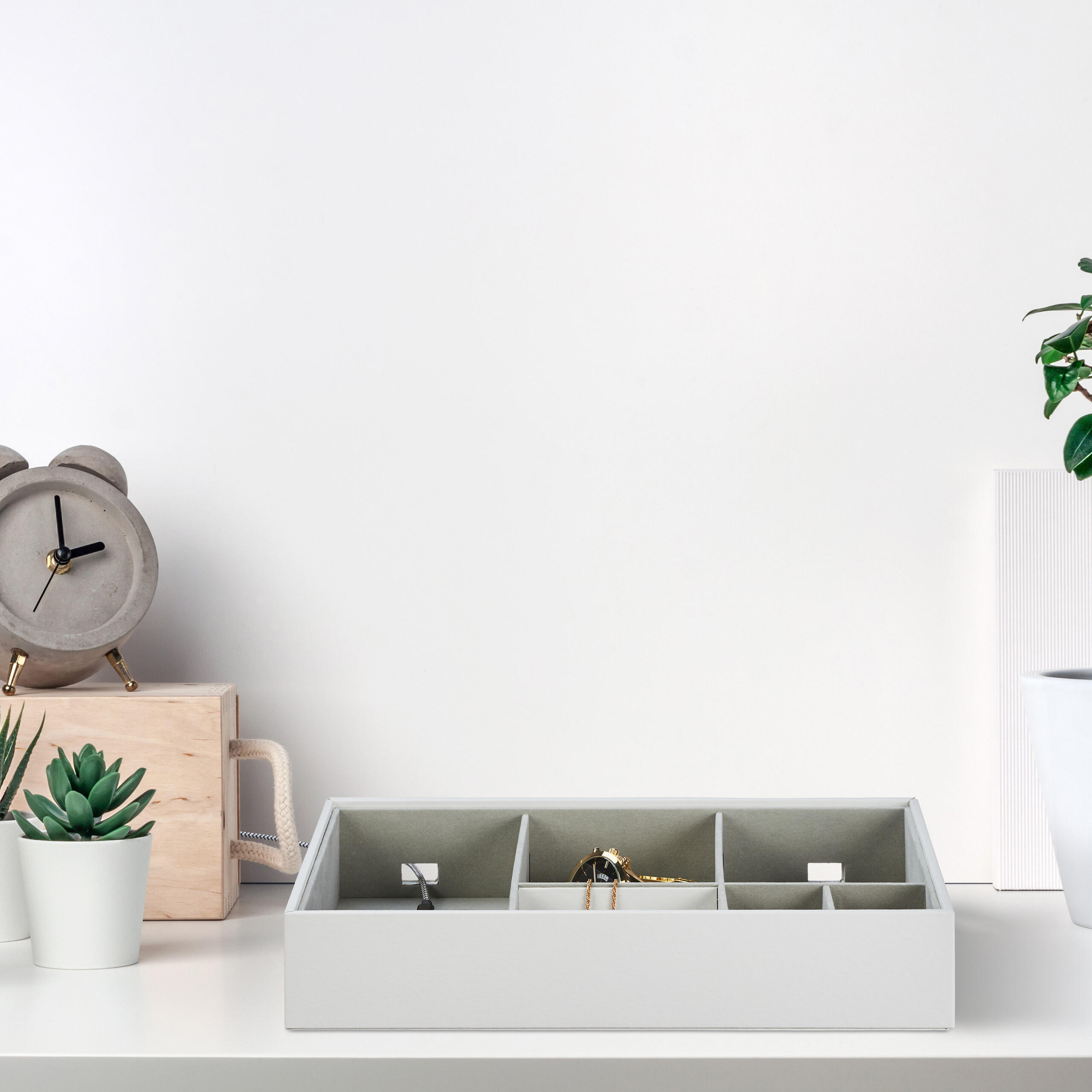 SCHMUCKAUFBEWAHRUNG - Multicolor, Holzwerkstoff/Kunststoff (32/7/22cm) - Relaxdays