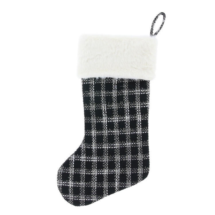 WEIHNACHTSSTRUMPF Helena - Schwarz - 50// cm - Schwarz, Textil (20/50/50cm) - Unique Living
