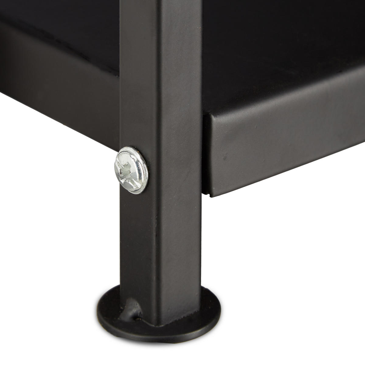 KAMINHOLZREGAL - Schwarz, Metall (34/111.5/34cm) - Relaxdays