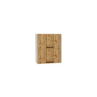 HÄNGESCHRANK W60GRF/2 ( S1600/105 ) – BONO – Hochwertige Küchen Optik – Gold / Eiche - Eichefarben, Holzwerkstoff (60/72/30cm) - ROYAL24_MARKT