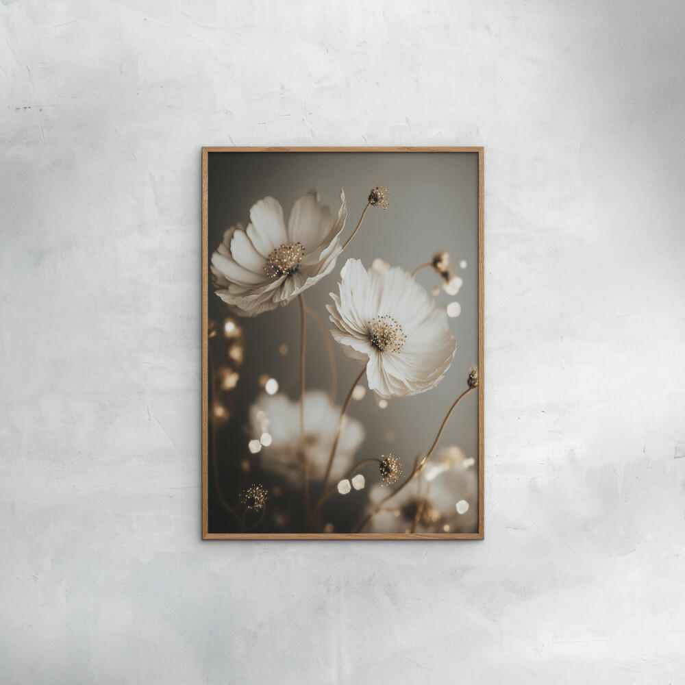 POSTER Treechild - Golden Beauties - Weiß, Papier (50/70/0.1cm) - Poster&Frame