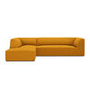 ECKSOFA links Ruby aus Cord gelb 4 Sitzplätze - Gelb, Textil (180/273cm) - Micadoni