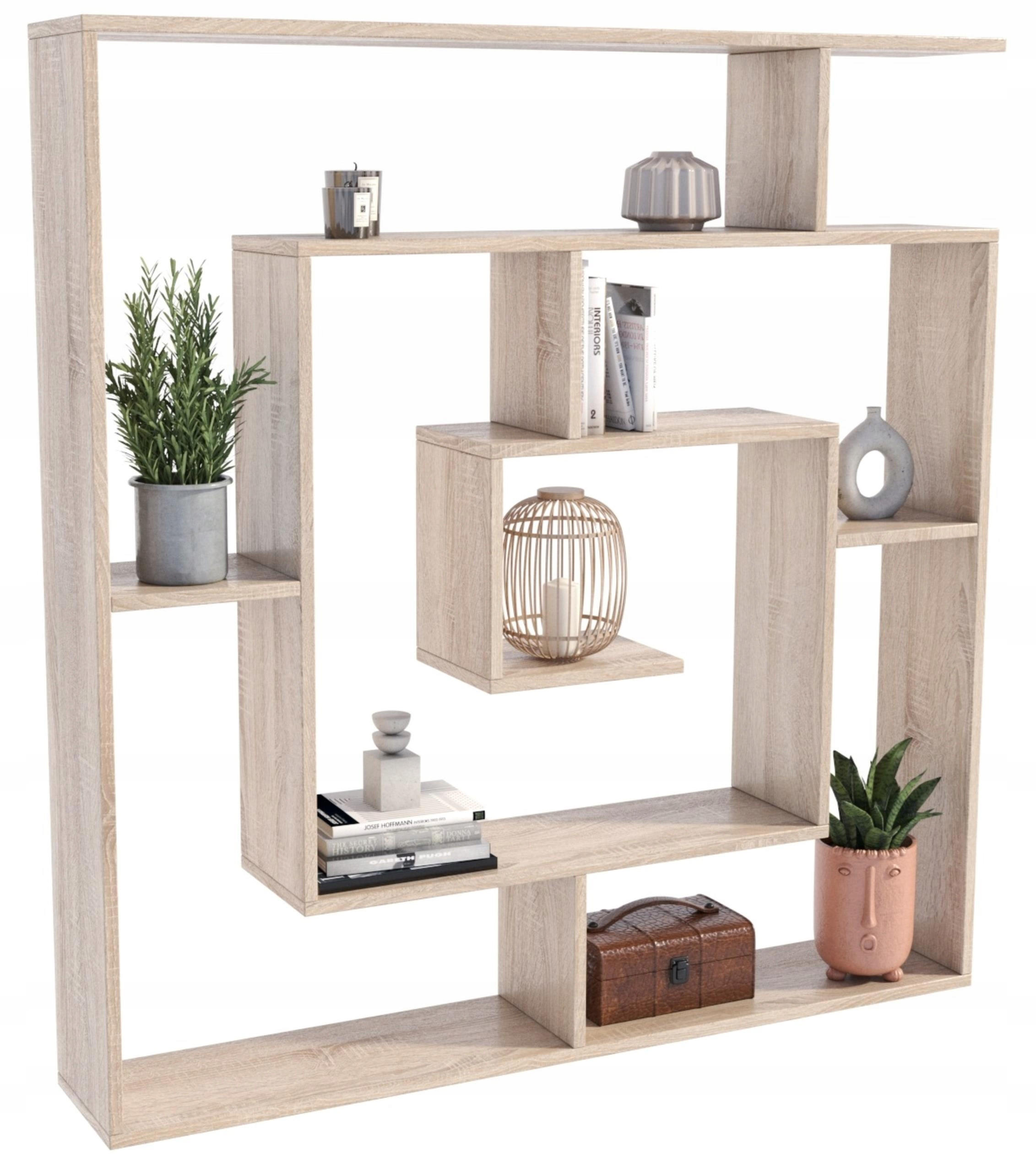 Matkam Möbel Bücheregal Sonoma Eiche 125x129x21 cm