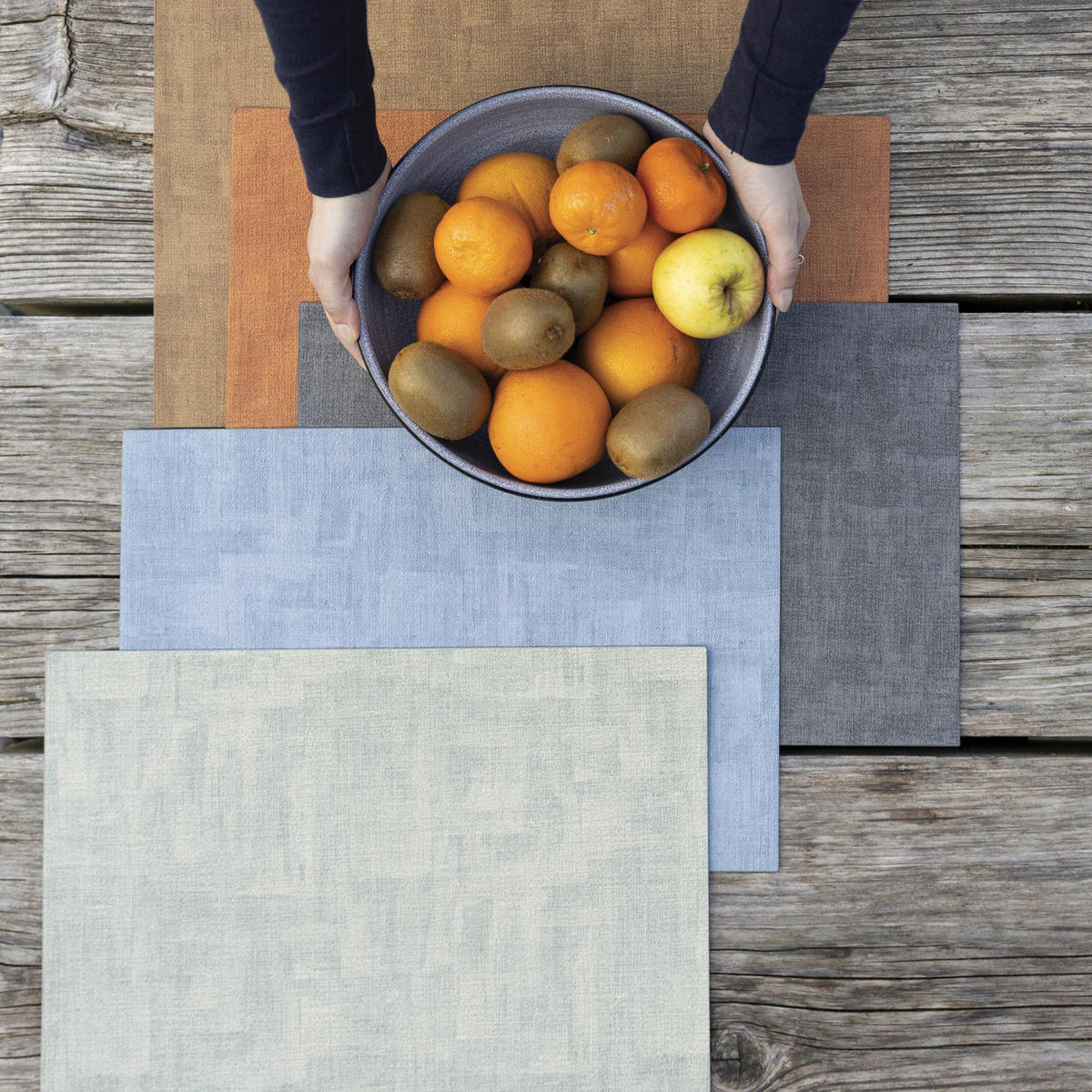 TISCHSET Aran blaßgrün 33 x 45 cm - Hellgrün, Textil (33/45cm) - Winkler