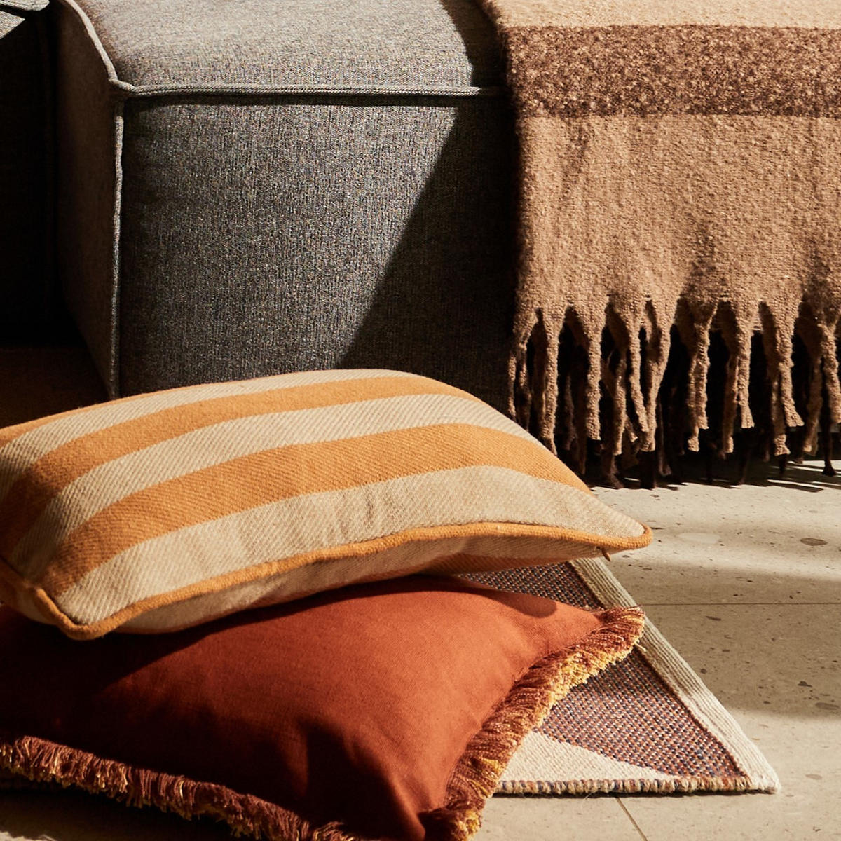 KISSENBEZUG Pasker - Beige, Textil (30/58cm) - home&you