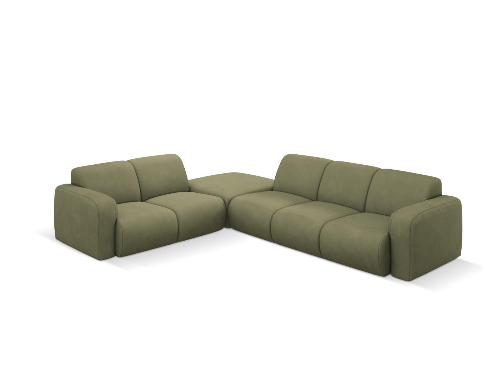 Thumbnail - Micadoni Ecksofa, Hellgrün, Textil, 6-Sitzer, L-Form, 315x250 cm, Hergestellt in Europa, Oeko-Tex®, Wohnzimmer, Sofas & ...