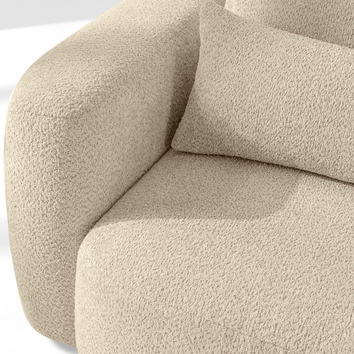 SESSEL ELOSA - Beige, Holz/Textil (145/85/115cm) - KONSIMO®