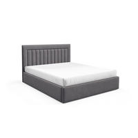 POLSTERBETT BEA I mit Bettkasten 180x200,Doppelbett mit Stauraum,Lattenrost,Boxspringbett-Optik,ohne Matratze Dunkelgrau - Anthrazit, Holz (180/200cm) - Furnistar