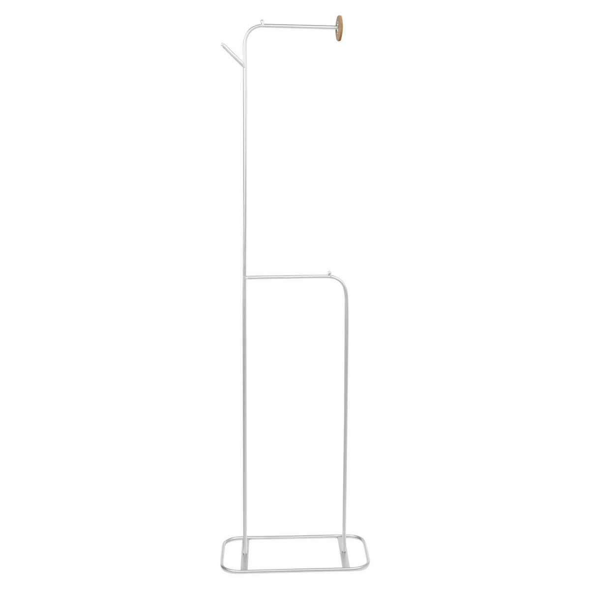 VĚŠÁK NA OBLEČENÍ Stříbrný Eureka - stříbrná, kov (48/171/30cm) - Beliani