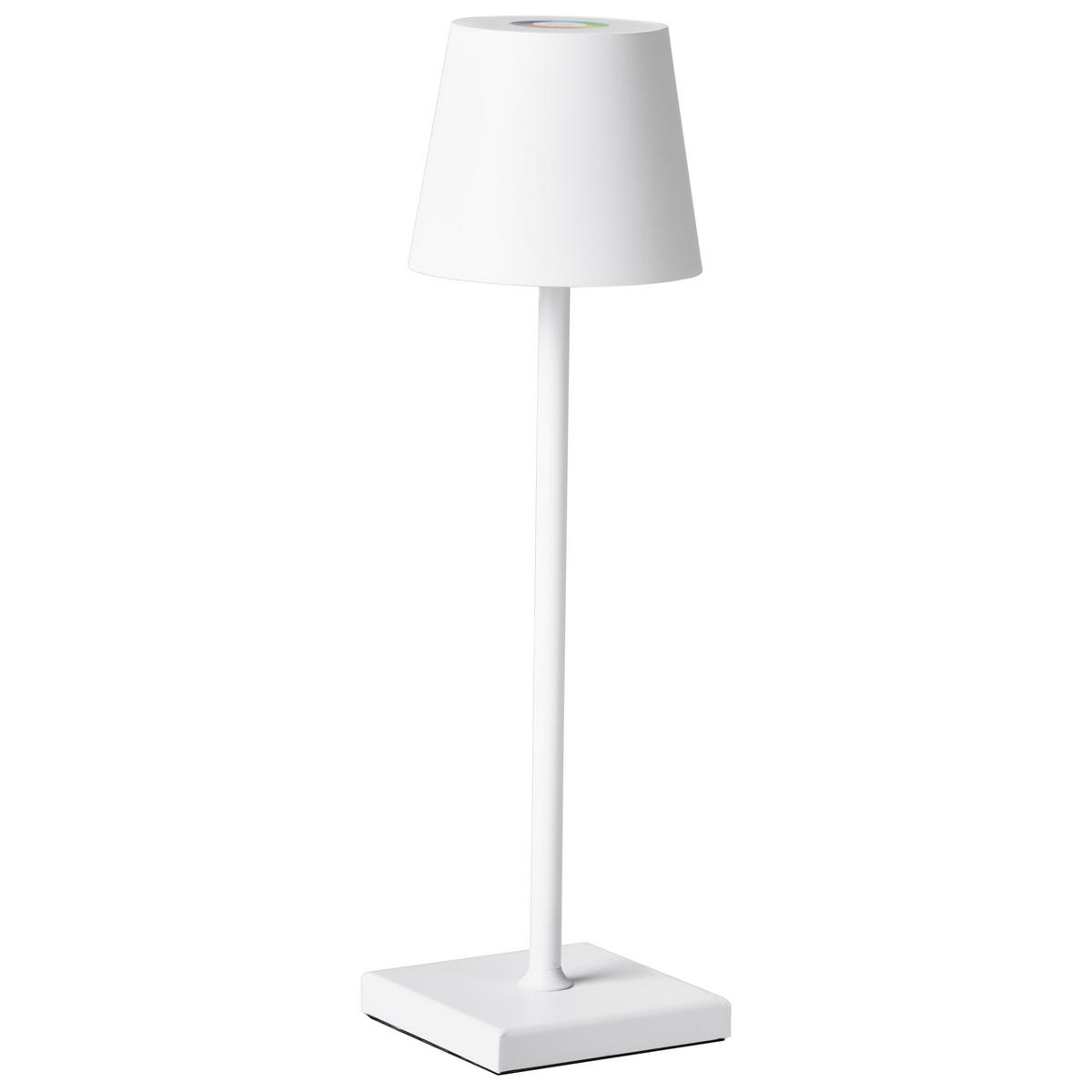 LED-TISCHLEUCHTE Weiß Valira - Weiß, Metall (10/10/37cm) - Beliani