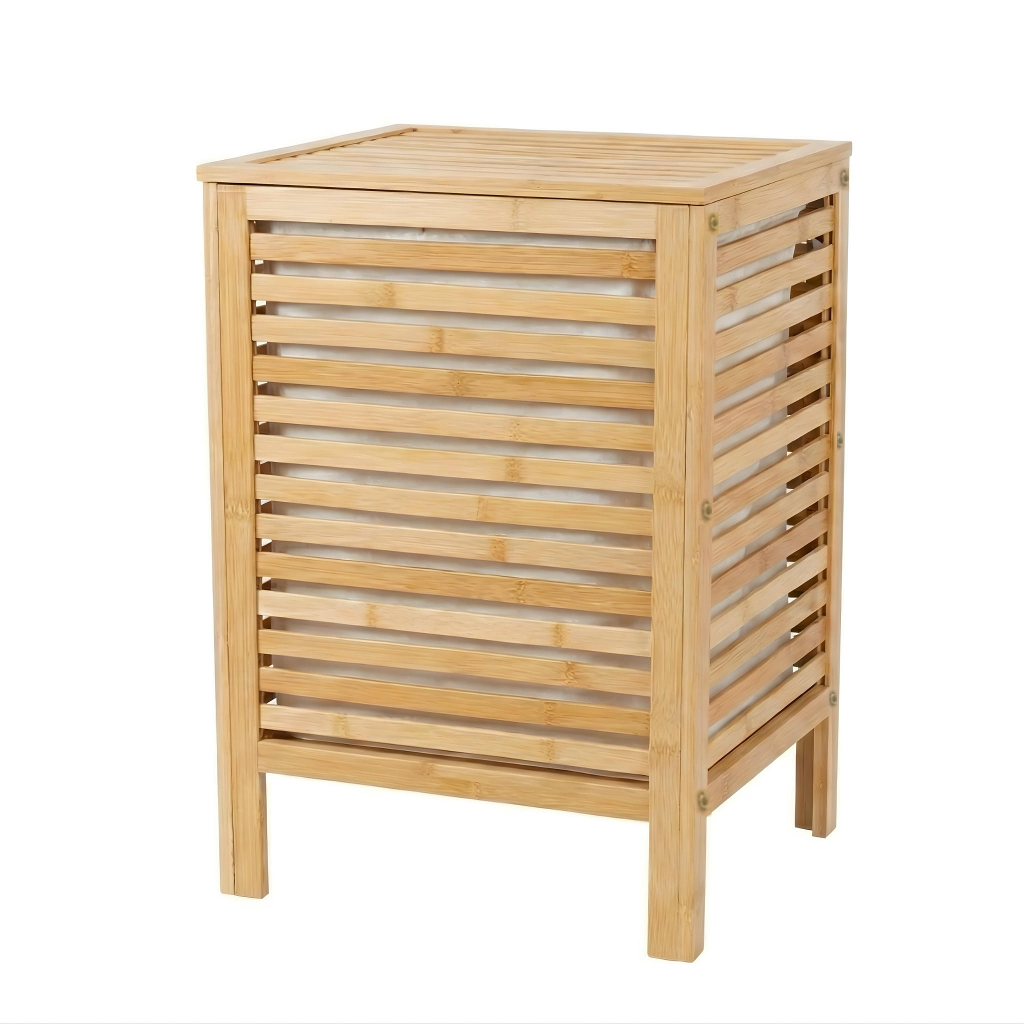 WÄSCHEKORB Lund 60l - Beige, Naturmaterialien (40/57/40cm)