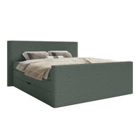 BOXSPRINGBETT Velipoja Premium 140x200 cm, Grün - Grün, Textil (140/200cm) - Fedve
