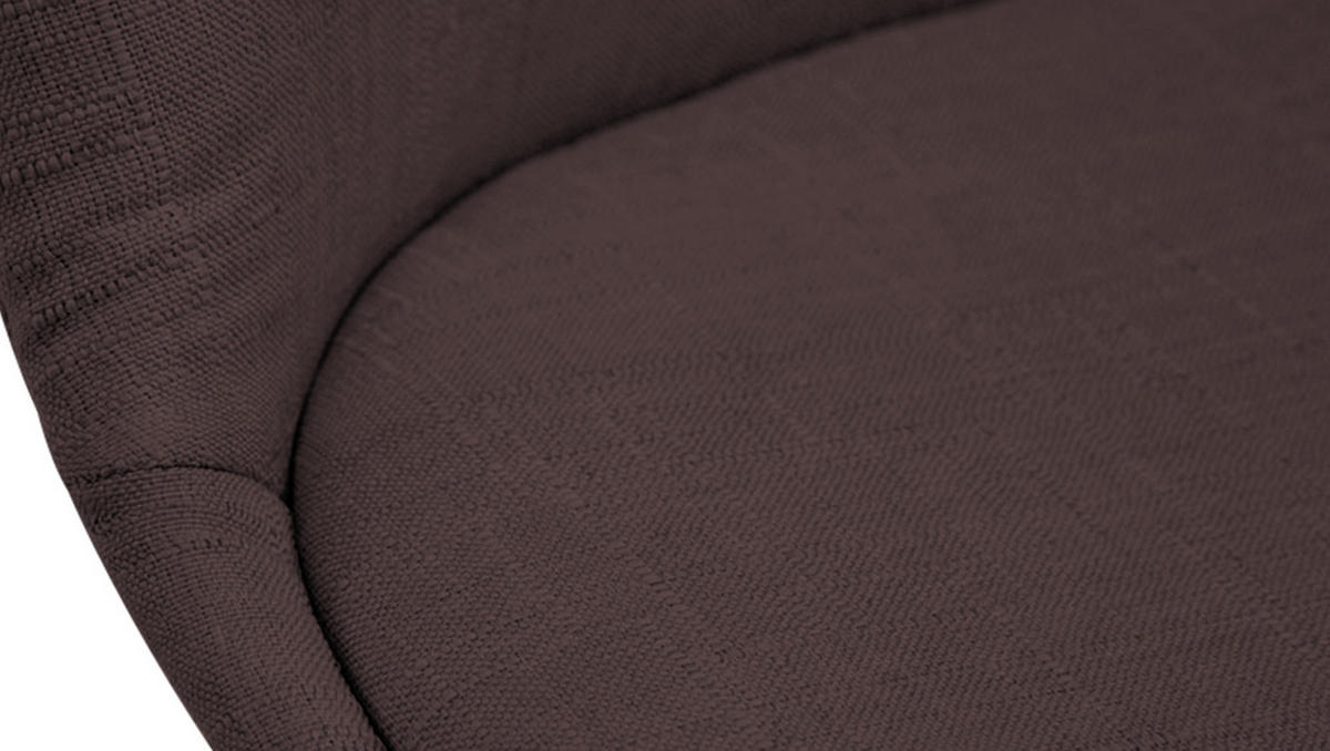 STUHL Stoff braun - Weiß/Braun, Holz/Textil (48/84/55cm) - CLP