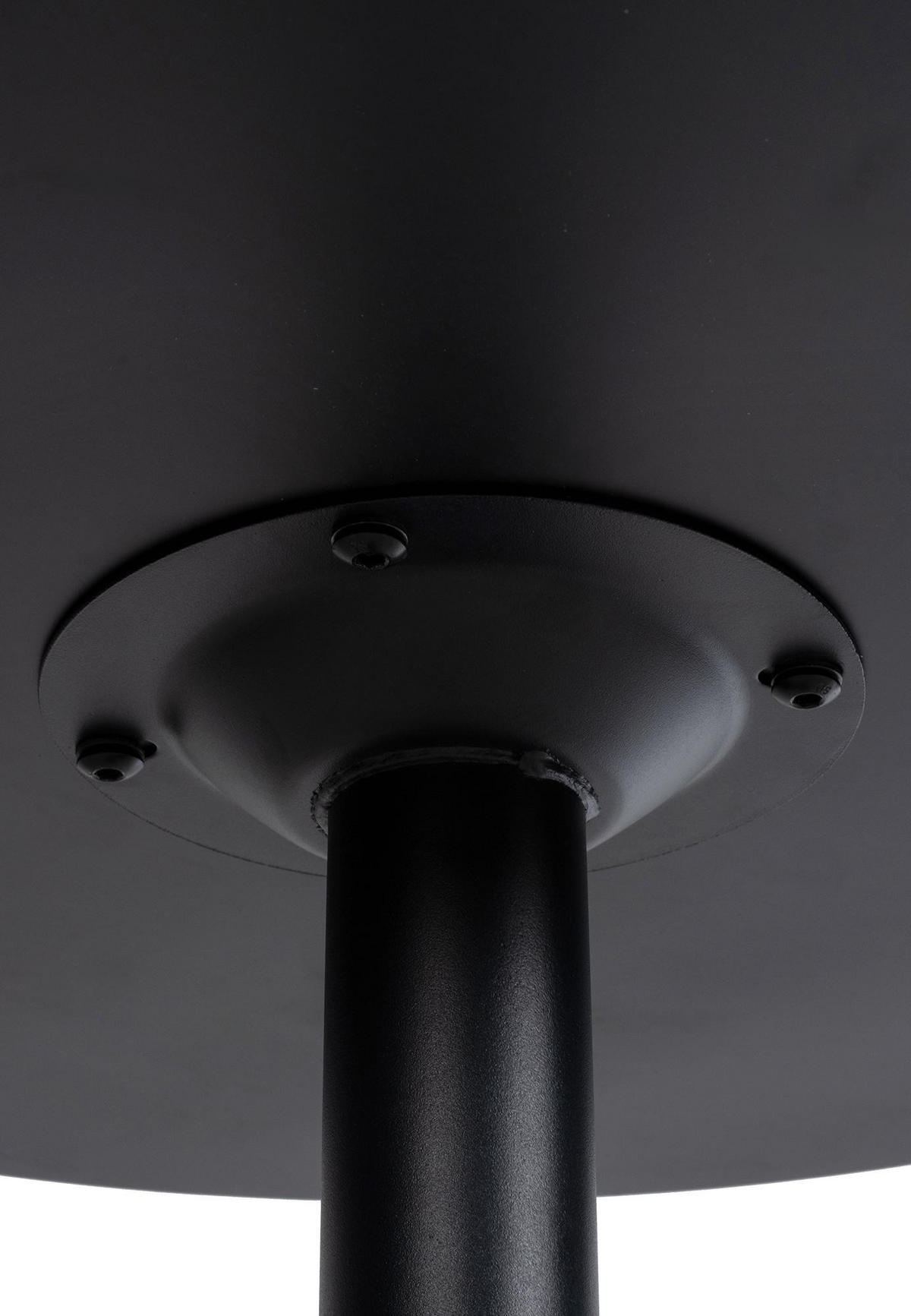 STEHTISCH rund Ø 60 cm BERLI 108x60 cm Schwarz-Schwarz - Schwarz, Metall (60/60/108cm) - DELUKE