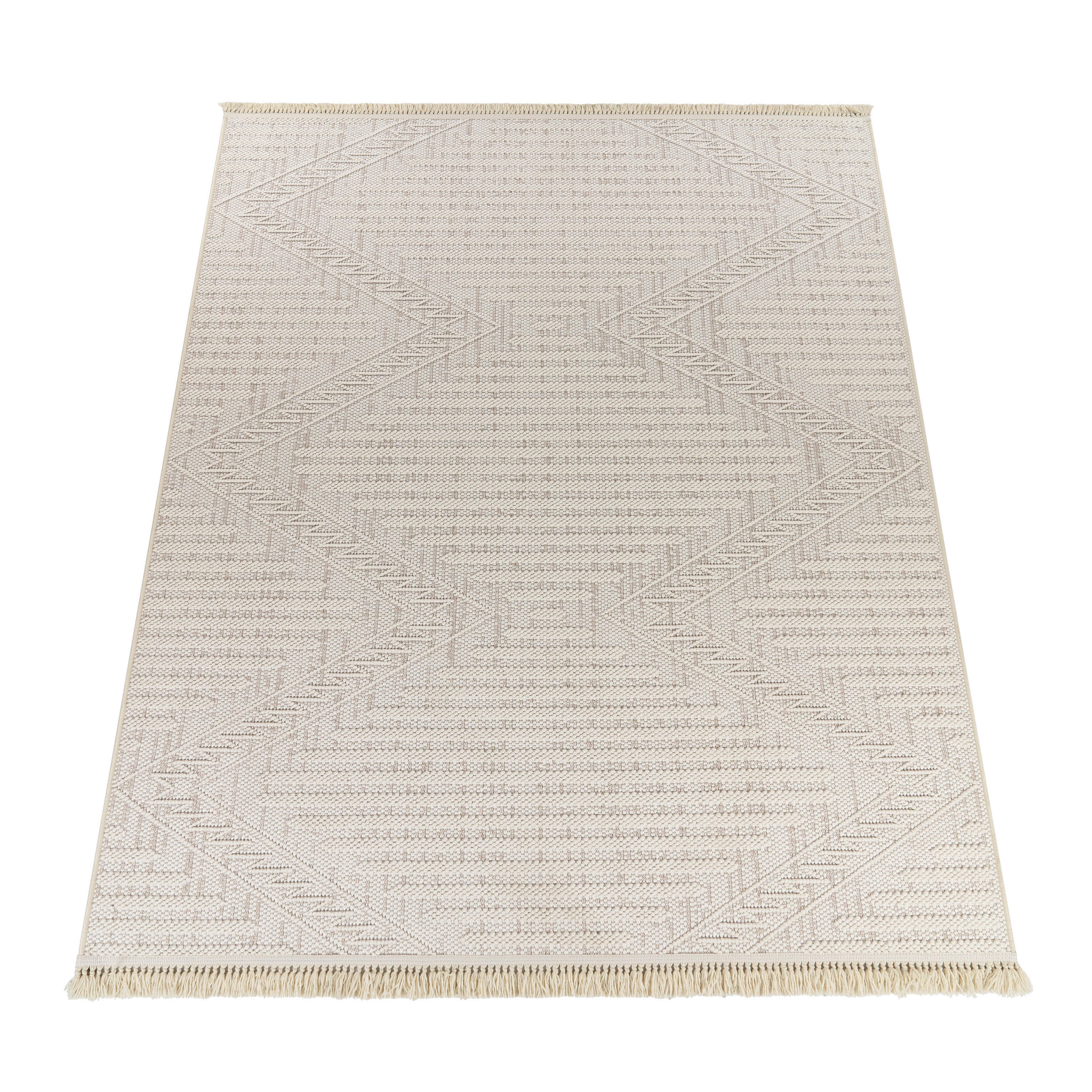 KURZFLORTEPPICH 120/170 cm Buckman 461 - Creme, Textil (120/170cm) - Paco Home