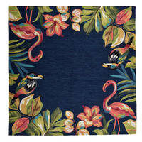 OUTDOORTEPPICH Rosetta 180x180 cm - Anthrazit, Textil (180/180cm) - Gino Falcone