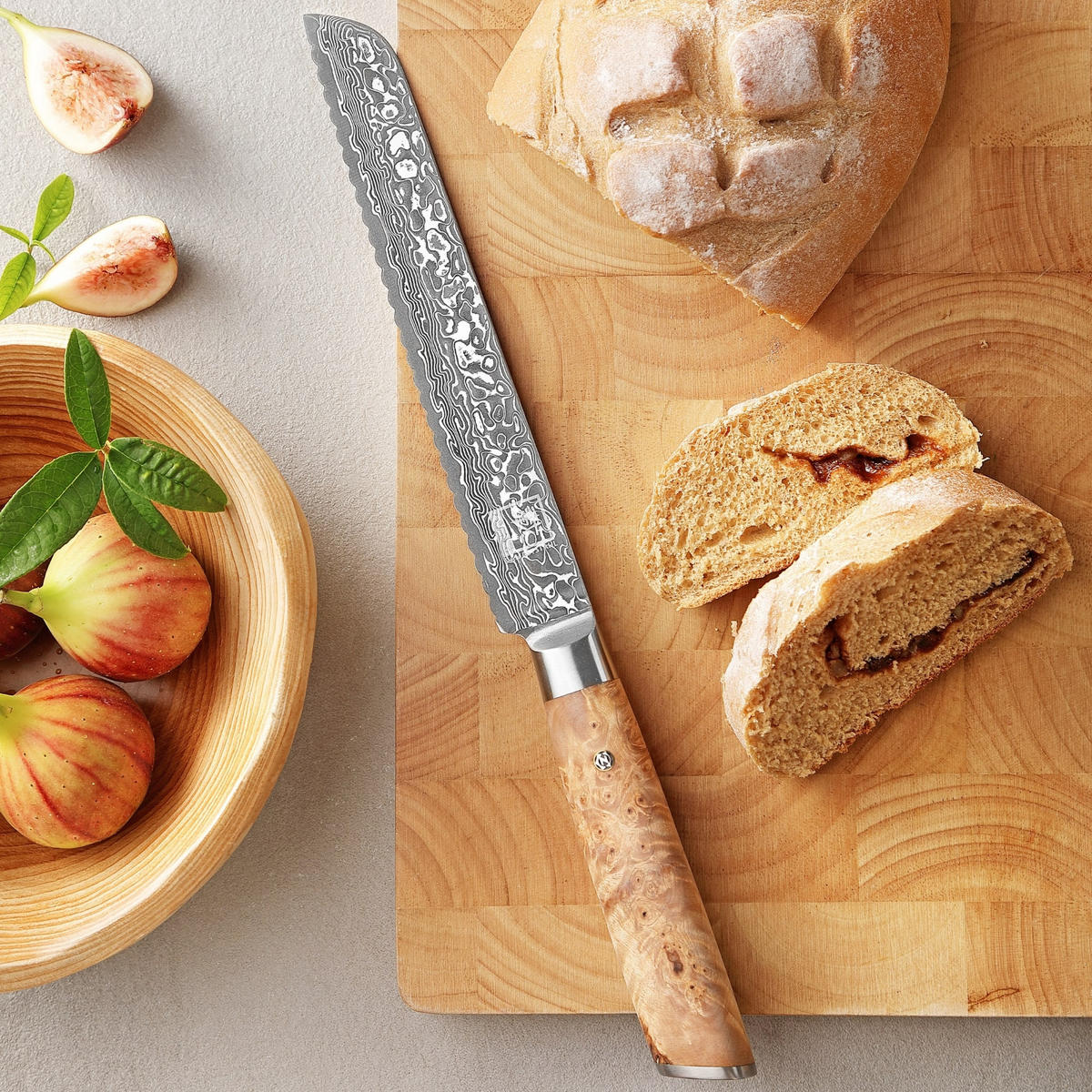 MESSER-SET 6-TEILIG 8–20 cm - Birkefarben, Holz/Metall (1cm) - Zayiko