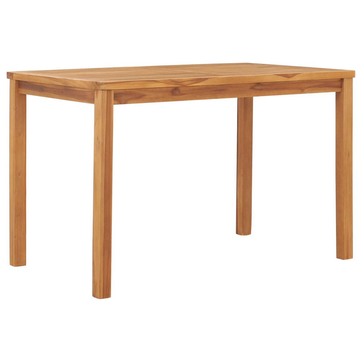 GARTEN-ESSTISCH 120/70/77 Cm Massivholz Teak - Braun, Holz (70/120/77cm) - vidaXL