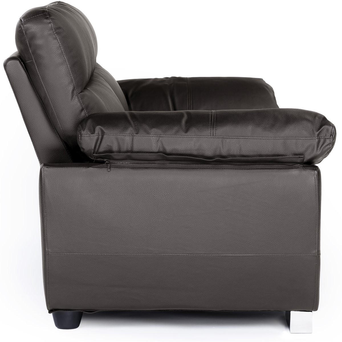 EINZELSOFA - "Dallas" - 169 x 88 x 90 cm - 2-Sitzer - Schokolade - Braun, Textil (88/90/169cm) - Habitat Garten