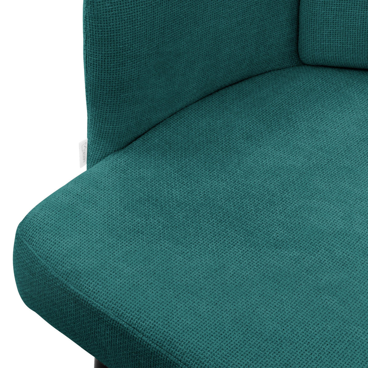 ESSZIMMERSTUHL Petrol mit Stoffbezug - Petrol/Schwarz, Textil/Metall (59/86/59cm) - ML-DESIGN