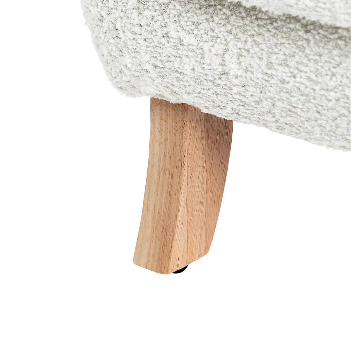 KINDERSESSEL Bouclé Cremeweiß Farum - Weiß, Textil (45/55/41cm) - Beliani