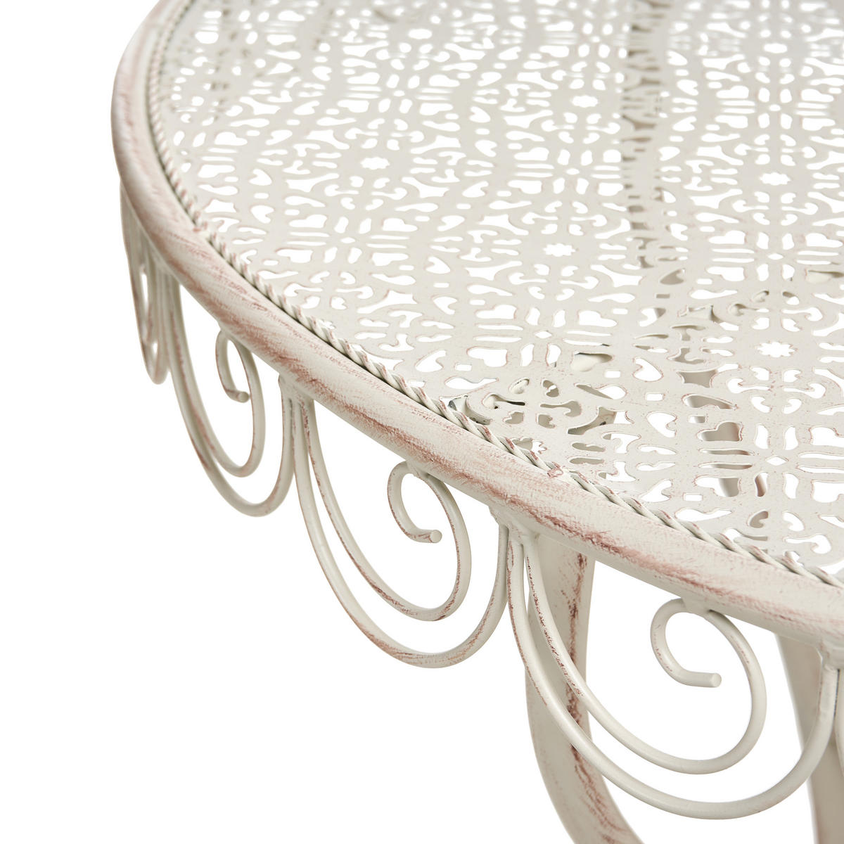 MASĂ BISTRO 80/36 cm metal bej deschisă Juina - bej, metal (80/36/75cm) - Beliani