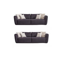 SITZGARNITUR Energy Grau-Seidengrau Stellvariante:3+3 - Braun, Holz (250/93/100cm) - Villa Möbel