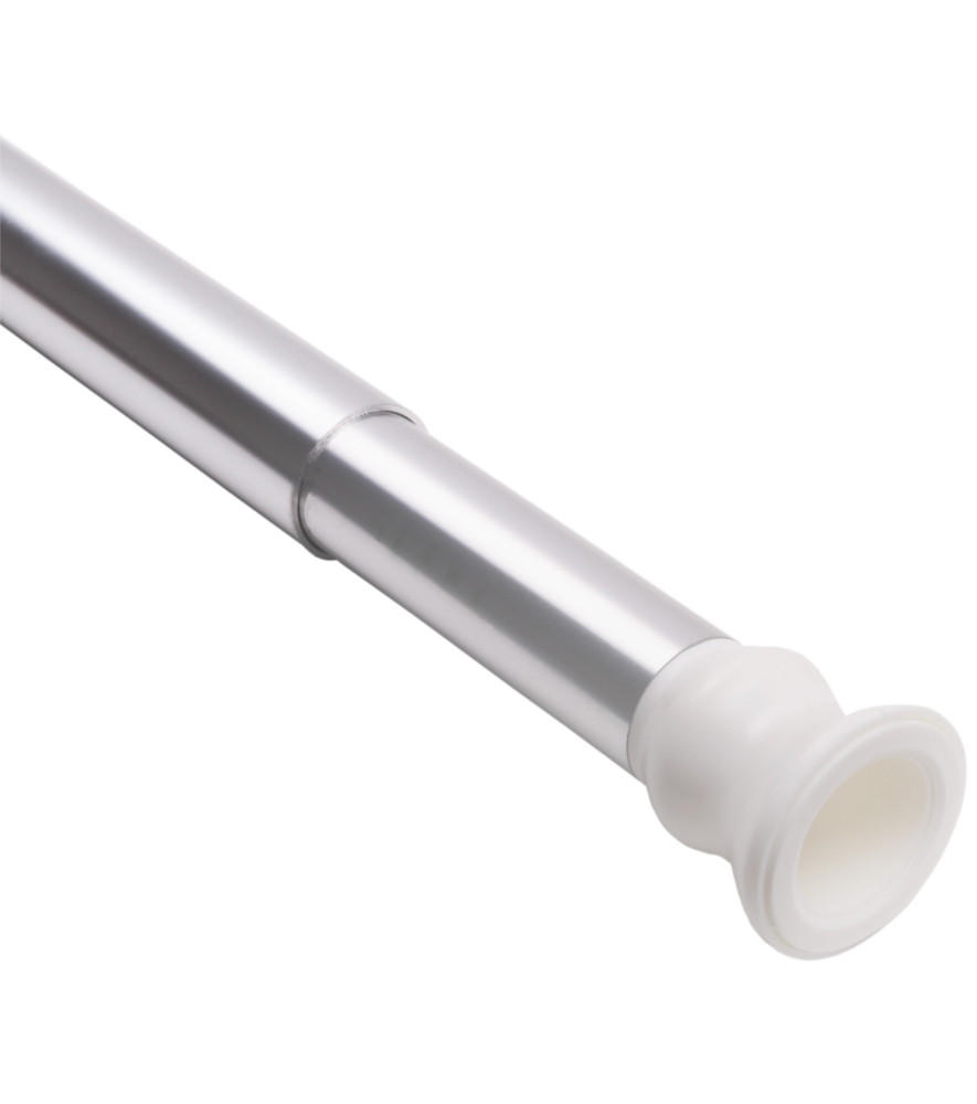 DUSCHVORHANGSTANGE Chrome 90-170cm - Silberfarben, Metall (170cm) - Sanilo