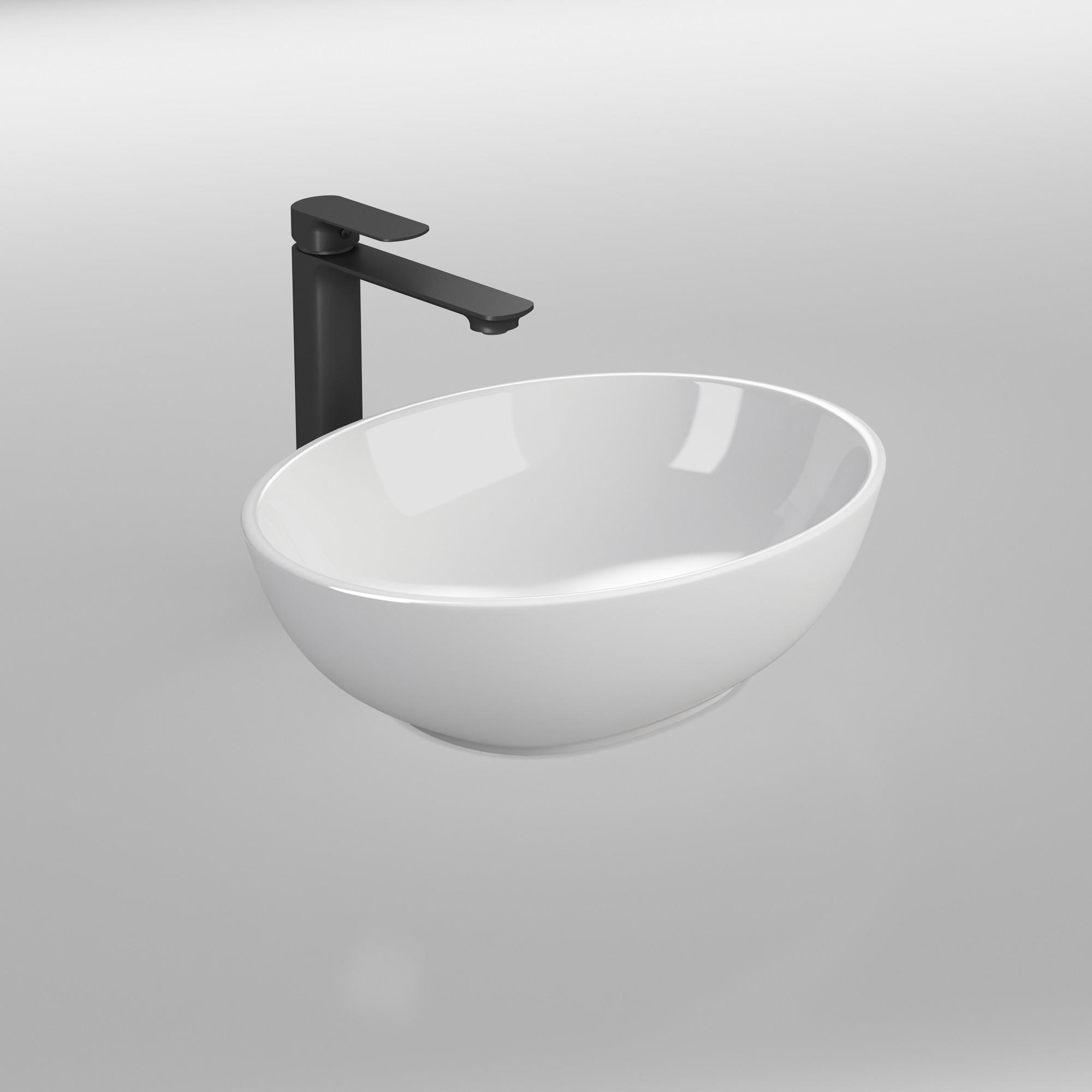 WASCHBECKEN mit pflegeleichter Oberfläche Weiß 35 / 27 / 11 cm - Weiß Hochglanz, Keramik (27/11/35cm) - EMKE