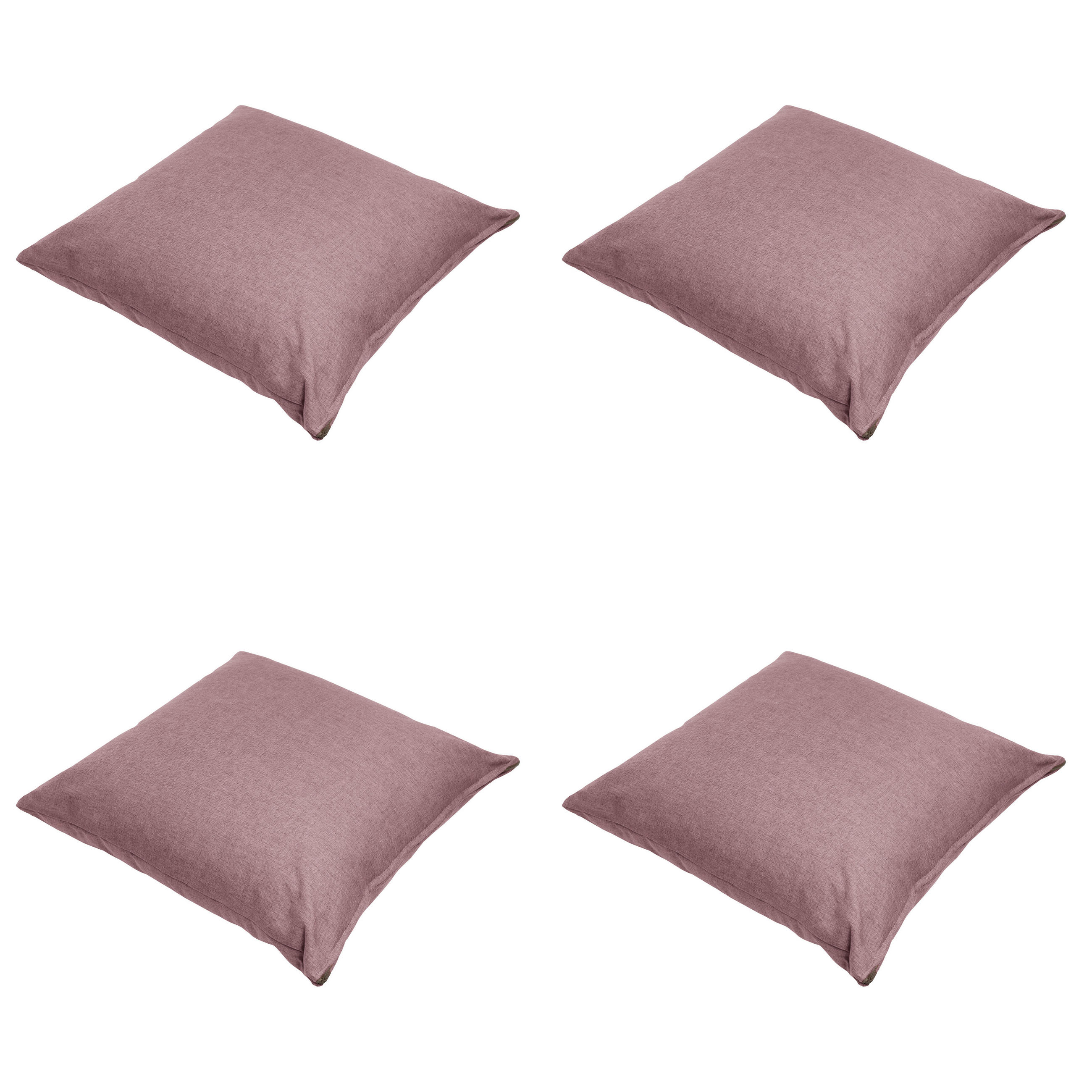 DEKORATIONSKISSEN Best deal - Rosa - 45/45/10 cm - 4er-Set - Pink, Textil (45/45cm) - Madison