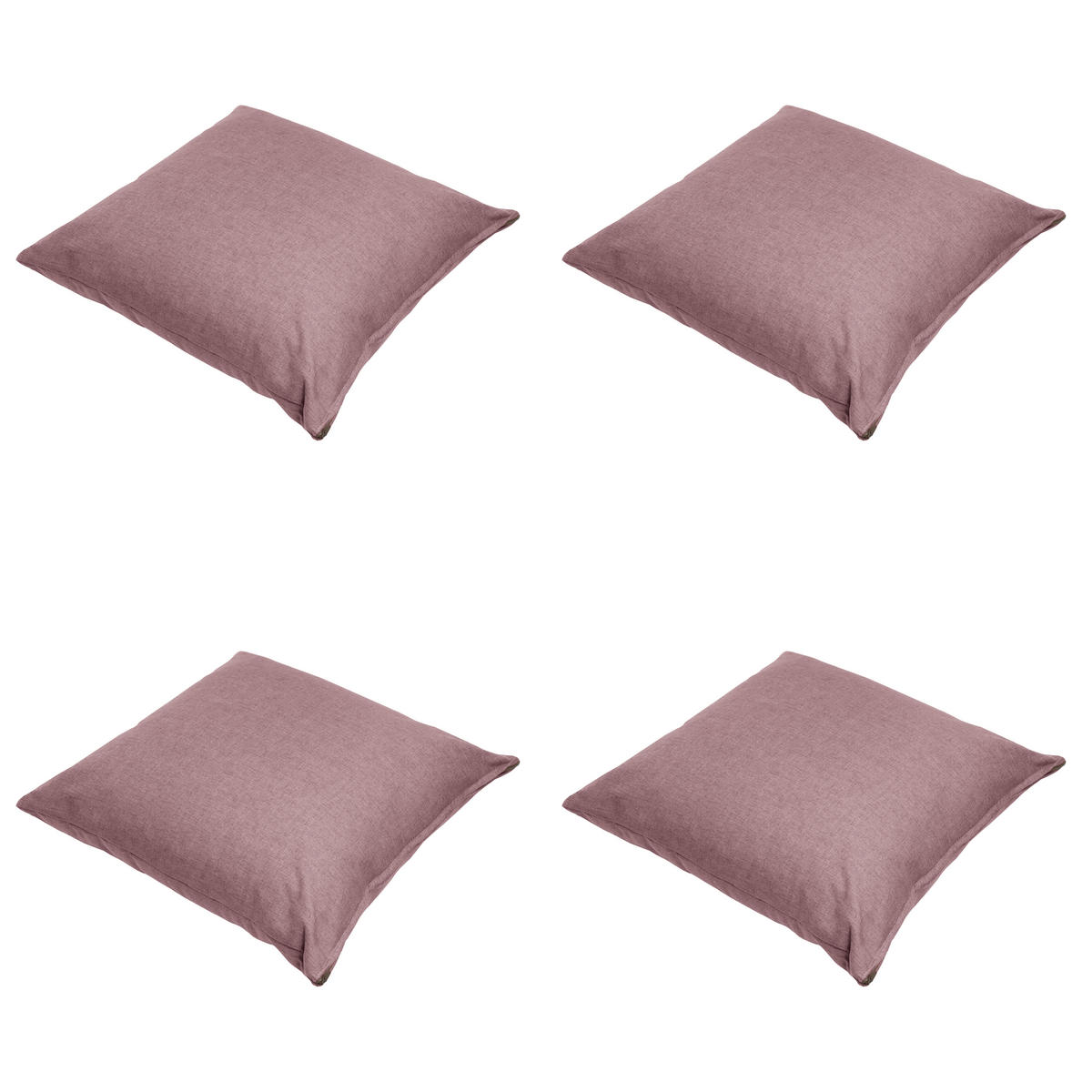 DEKORATIONSKISSEN Best deal - Rosa - 45/45/10 cm - 4er-Set - Pink, Textil (45/45cm) - Madison