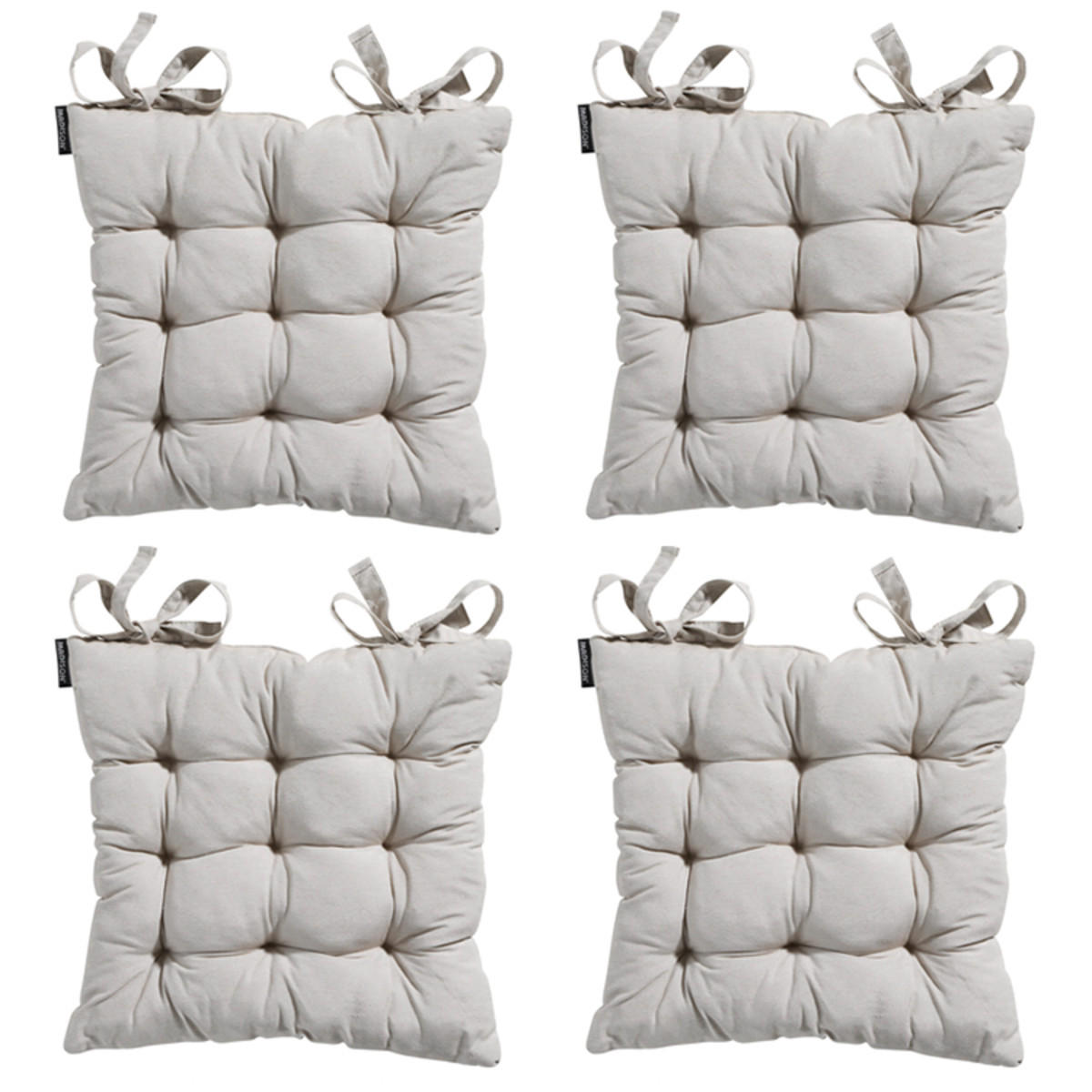 SITZKISSEN Panama 46/46 cm 4er-Set - Beige, Textil (46/6/46cm) - Madison